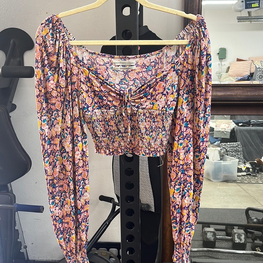 Urban Outfitters Long Sleeve Crop Top